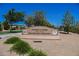The Potenza Park sign welcomes visitors to this Public Works, Parks and Recreation space for the city at 3158 Teaderman Walk, Henderson, NV 89044