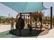 Community playground offers unique interactive activities for to enjoy and explore in a safe environment at 3158 Teaderman Walk, Henderson, NV 89044