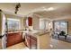Kitchen with stainless steel appliances, granite countertops, and an open layout at 4050 Pacific Harbors Dr # 233, Las Vegas, NV 89121