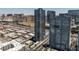 Stunning aerial view of the luxurious building with city skyline in the background at 4471 Dean Martin Dr # 2101, Las Vegas, NV 89103