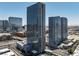 Incredible aerial view of the building showcasing its modern design and city surroundings at 4471 Dean Martin Dr # 2101, Las Vegas, NV 89103