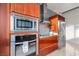 Modern stainless steel appliances and wooden cabinetry offer both style and function in this gourmet kitchen at 4471 Dean Martin Dr # 2101, Las Vegas, NV 89103