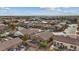 Neighborhood aerial view highlighting the backyard landscape in a well-maintained residential community at 4632 Cantina Rey St, North Las Vegas, NV 89081