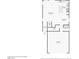 This floor plan shows the layout of the living room, kitchen, dining room, bathroom, and garage of the home at 6622 Palm Branch St, North Las Vegas, NV 89086