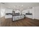 Bright, open kitchen with modern cabinetry and a large center island at 8106 Skye Glen St, Las Vegas, NV 89166