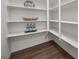 Organized pantry shelves showcasing ample space for food and beverage storage at 8106 Skye Glen St, Las Vegas, NV 89166