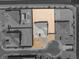 Aerial view displays the layout of the home and large lot ready for your personalized landscaping ideas at 9930 Zakos Ct, Las Vegas, NV 89149