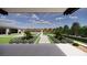 Lush backyard landscape with stone pathways, beautiful plantings, and an inviting ambiance at 9930 Zakos Ct, Las Vegas, NV 89149