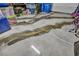Garage floor featuring decorative epoxy at 9983 Cluny Ave, Las Vegas, NV 89178