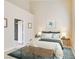Stylishly decorated main bedroom with ensuite bath access, and bright walls and decor at 10311 Birch Bluff Ln, Las Vegas, NV 89145