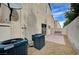 Cozy backyard featuring a small patio area perfect for outdoor seating, ideal for relaxation and simple outdoor enjoyment at 11092 Abbeyfield Rose Dr, Henderson, NV 89052