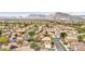 Gorgeous aerial shot of a peaceful neighborhood with mountain views in the distance at 2337 Ivory Point Ct, Las Vegas, NV 89134