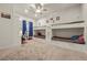 Well-designed bedroom with built-in bunk beds, a dedicated study area, and ceiling fan at 319 Belfast St, Henderson, NV 89015