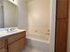 Cozy full bathroom with vanity, sink, and tub at 3213 Partridge Run St, Laughlin, NV 89029
