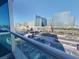 Fantastic city view from the balcony, showcasing nearby buildings and lively streets at 4575 Dean Martin Dr # 1201, Las Vegas, NV 89103
