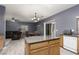 Open floor plan view of kitchen island, dining area and Gathering room at 5609 Hannah Gordon Ct, North Las Vegas, NV 89081
