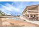 Expansive backyard features a pool, outdoor kitchen, and ample space for outdoor living at 5751 E Owens Ave, Las Vegas, NV 89110