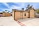 Detached garage with wide driveway at 5751 E Owens Ave, Las Vegas, NV 89110