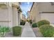 Charming walkway between townhouses with attractive landscaping at 6255 W Arby Ave # 193, Las Vegas, NV 89118