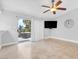 Living room with patio access and backyard views at 8620 Cremona Dr, Las Vegas, NV 89117
