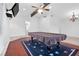 Bright and airy living room featuring a pool table, chandelier, and lots of light at 8620 Cremona Dr, Las Vegas, NV 89117