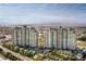 Stunning aerial view of twin towers amidst lush landscaping and city skyline at 9103 Alta Dr # 602, Las Vegas, NV 89145