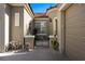 A charming home entrance with decorative desert themed landscaping at 950 Overland Trl, Mesquite, NV 89034