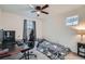 Simple bedroom with a bed, desk, and ample space, perfect for relaxation or work at 1328 Graphite Ave, Henderson, NV 89002