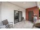 Private patio with room for BBQ grill and outdoor seating at 2673 Red Rock St # 102, Las Vegas, NV 89146