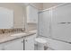 Bathroom featuring a sink, toilet, shower and modern finishes at 5000 Red Rock St # 241, Las Vegas, NV 89118