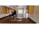 Functional kitchen design with wood cabinets and sleek black appliances at 510 Holick Ave, Henderson, NV 89011