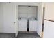 Convenient in-unit laundry closet featuring a washer and dryer at 555 E Silverado Ranch Blvd # 2005, Las Vegas, NV 89183