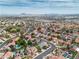 Picturesque aerial view captures community and scenery at 6 Desert Dawn Ln, Henderson, NV 89074
