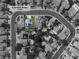 An aerial view of the property featuring a private pool and solar panels at 6 Desert Dawn Ln, Henderson, NV 89074