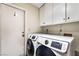 Functional laundry area featuring modern Samsung washer and dryer at 6320 Vicuna Dr, Las Vegas, NV 89146