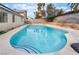Refreshing swimming pool showcasing blue tile accents at 6320 Vicuna Dr, Las Vegas, NV 89146