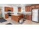 Well-equipped kitchen with stainless steel appliances and a kitchen island, perfect for meal preparation at 672 Lampshire Ln, Pahrump, NV 89060