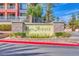 Stone signage for Park Avenue Condominiums at 19 E Agate Ave # 402, Las Vegas, NV 89123