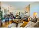 Spacious living area with hardwood floors and elegant furnishings at 2012 Lady Lake St, Las Vegas, NV 89128