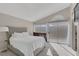 Serene main bedroom with vaulted ceiling and sliding glass doors to the patio at 301 Montcliff Ave, Henderson, NV 89074