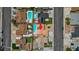 An aerial perspective reveals a private backyard with a pool and proximity to local amenities at 325 Greenfield Ln, Las Vegas, NV 89107