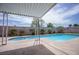 Enjoy the shade by the pool on a warm day at 325 Greenfield Ln, Las Vegas, NV 89107
