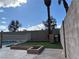 Private backyard featuring a pool with secure fencing, decorative concrete patio, and low-maintenance landscaping at 4417 De Forest St, Las Vegas, NV 89103