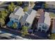 Bird's eye view of homes in a neighborhood, featuring backyard layouts, landscaping and community layout at 5309 Luna Bonita St, Las Vegas, NV 89113