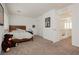 Comfortable bedroom featuring carpeted floor, and a door that goes to the hallway at 5384 Knitmore Ct, Las Vegas, NV 89139