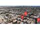 Overhead view of the residential area, highlighting the density and connectivity of the community at 5401 Tassara Way # 102, Las Vegas, NV 89108