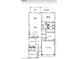 Detailed floor plan featuring a great room, kitchen, dining area, Primary bedroom, and a two-car garage at 5518 Taylor Rose Ave, Las Vegas, NV 89139