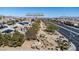 An aerial view highlighting the property's access to walking trails nearby at 6440 N Bruce St at 6440 N Bruce St, North Las Vegas, NV 89086