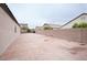 Backyard patio with block wall at 6440 N Bruce St, North Las Vegas, NV 89086