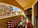 Inviting balcony with seating, perfect for relaxing and enjoying community views at 7400 W Flamingo Rd # 2058, Las Vegas, NV 89147